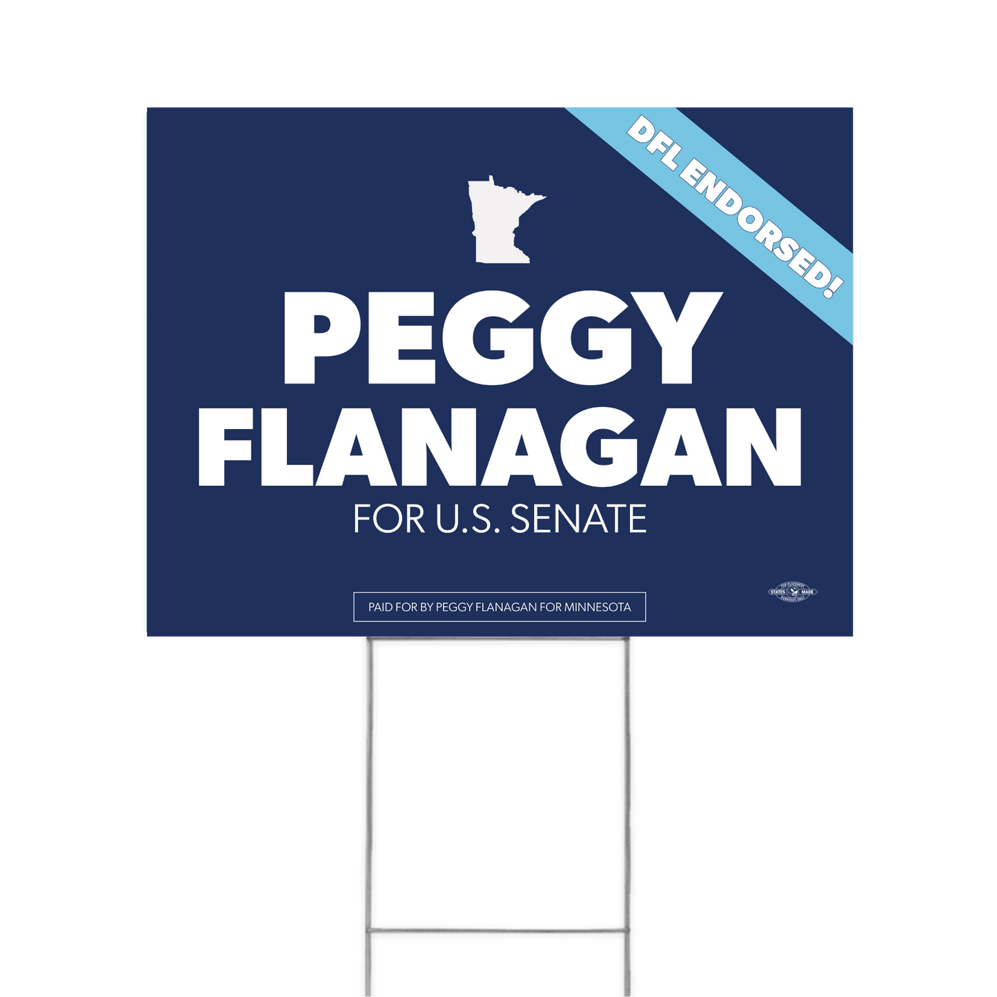Peggy Flanagan Logo Yard Sign