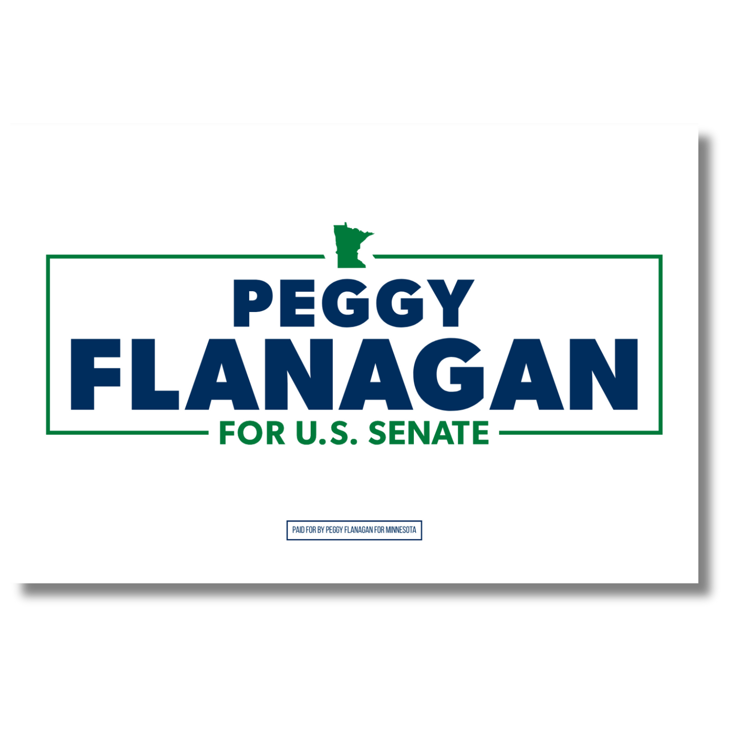 Peggy Flanagan Logo Placard